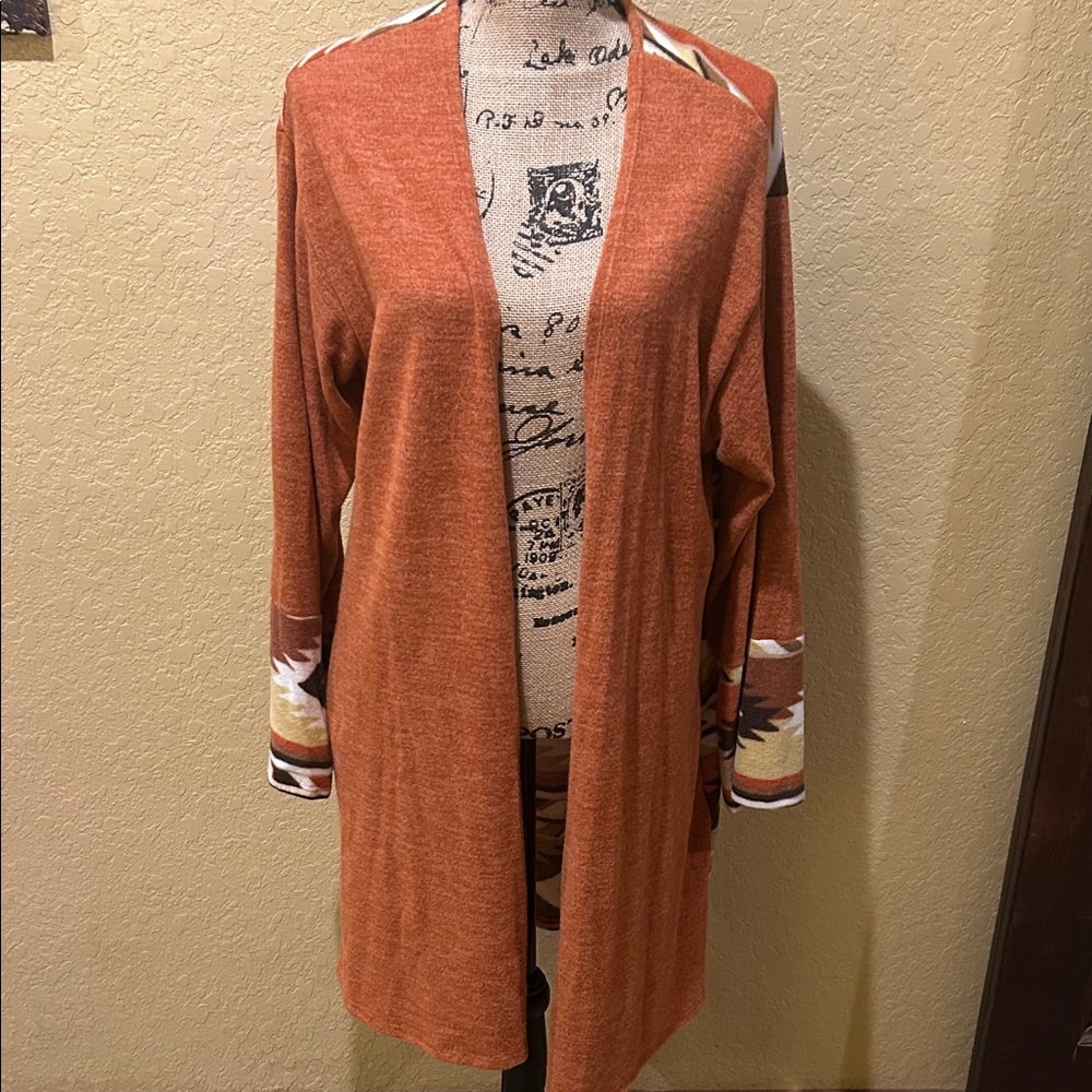 Acting Pro long, boho/western cardigan, XL, like new | see offer in description